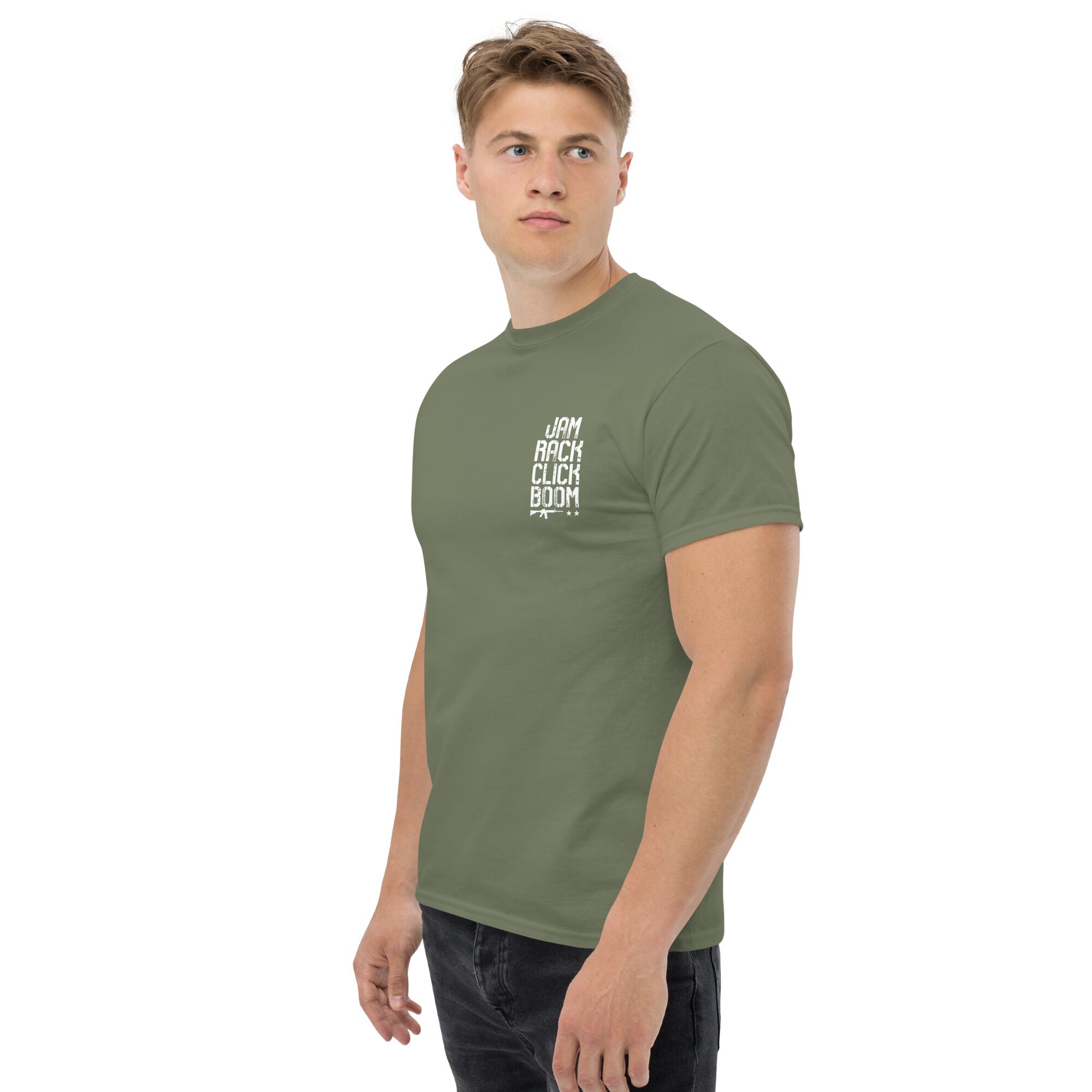unisex-classic-tee-military-green-left-front-666b6c7b210fe.jpg